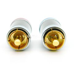 Штекеры RCA тюльпан, коаксиальные, синий/красный (комплект 2шт)