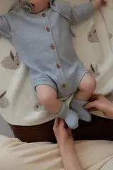 Вязаные пинетки
