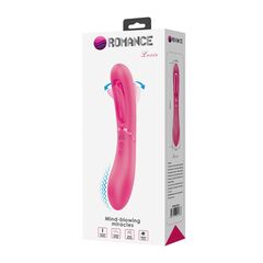 Розовый двусторонний вибратор с функцией фингеринга Lexie - 20 см. - 