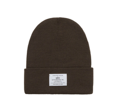 Шапка Alpha Industries Essential Beanie Espresso (Темно-коричневый)