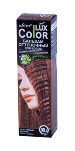 Белита Бальзам оттеночный д/волос ТОН 08.1 теплый каштан 100мл