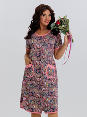 4728 Халат на пуговицах