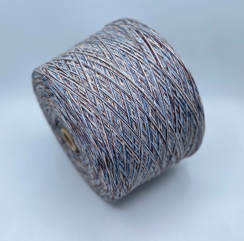 Авторская смотка (пр.Италия) 242м/100гр, Меринос/Хлопок/Кашгора/Шерсть/Кашемир/Вискоза/Полиамид/Остальные волокна, цвет-Лед Байкала, арт.36165