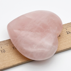 Розовый кварц, сердце, размер 51*46 мм, цена за 1 шт