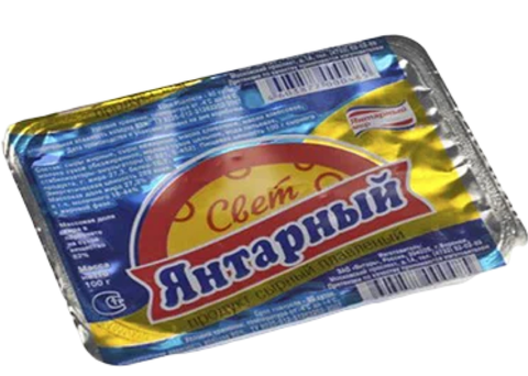 Сыр плавленый Янтарный Свет 80г, шт
