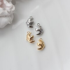 Подвеска Птица 13*9 мм, родий, П065