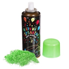 Спрей, Серпантин, Зеленый, 250 мл