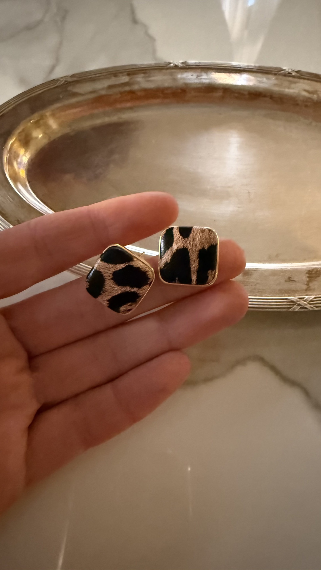 Квадратные пусеты с леопардовым ядром