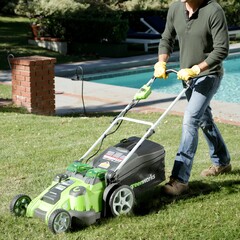 Газонокосилка Greenworks G40LM49DB 40V (49 см) аккумуляторная, без АКБ и ЗУ