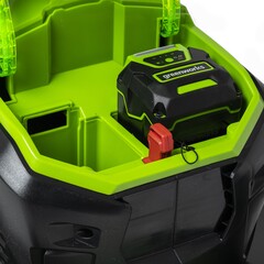 Газонокосилка Greenworks GD40LM46SPK8 40V (46 см) самоходная аккумуляторная, с АКБ 8 А/ч и ЗУ