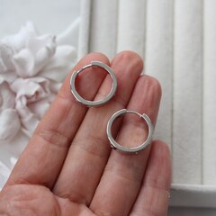 Швензы 20 мм с французским замком, родий, Ш114