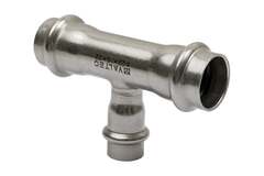 Тройник Valtec нерж. сталь 22х15х22