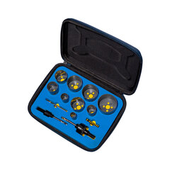 Набор коронок HSS M42, 10 TPI, высота 41 мм (19/24/29/35/40/49/51/61)+адаптеры (RX2R/RX3/RX11/RX12)