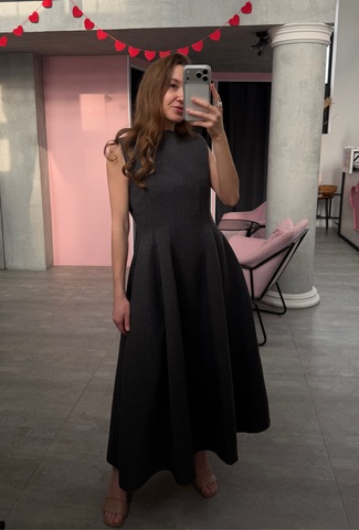 Сарафан Адель серый