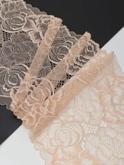 Эластичное кружево телесное ширина 19 см