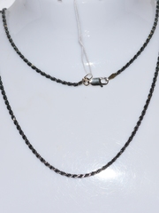 Веревка с алмазной гранью 0,4 (серебряная цепочка)