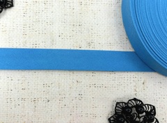 Косая бейка, ш. 2 см, ярко-голубой