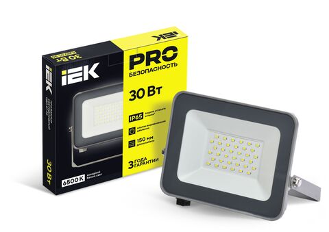 Прожектор СДО 07-30 светодиодный серый IP65 IEK