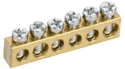 TEKFOR Шина нулевая сечение 6х9 6 отв. IEK