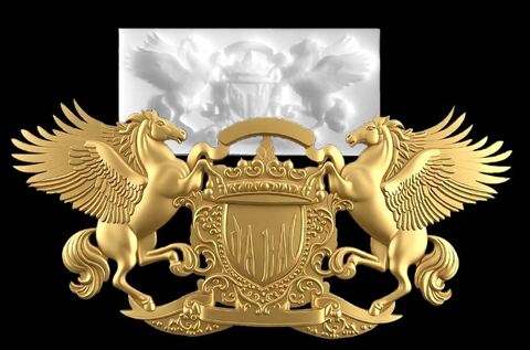 Силиконовый молд № 2623 Пегасы