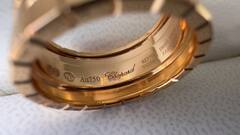 Кольцо широкое CHOPARD ICE CUBE без камней white/rose VGOLD