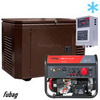 Бензиновый генератор в зимнем кожухе с блоком АВР Fubag BS 8000 DA ES/1200SCW RAL 8019 — фото 1