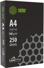 Бумага Cactus CS-LPA4160250 A4 марка A/160г/м2/250л./белый CIE170% для лазерной печати