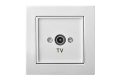 Розетка Телевизионная Оконечная (TV) Белая LIREGUS EPSILON
