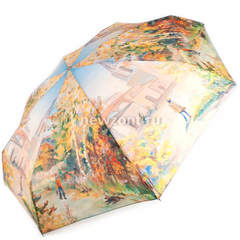 Компактный мини зонтик в 5 сложений TRUST «Осенние берёзы»