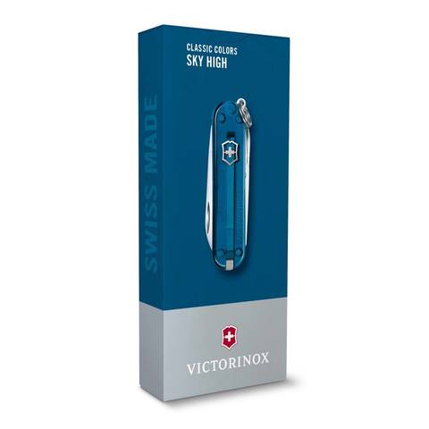 Нож-брелок Victorinox Classic SD Transparent Colors, Sky High (0.6223.T61G)