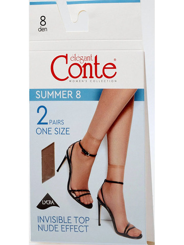 Ультратонкие носки Summer 8 Conte, 2 пары