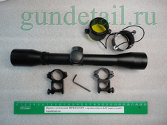 Прицел оптический с кронштейном 4х32 (крест) RIFLESCOPE