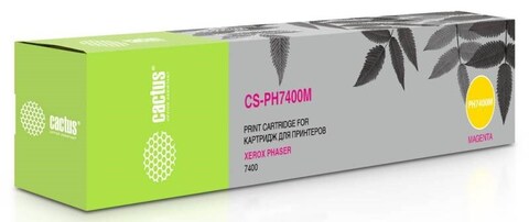 Картридж лазерный Cactus CS-PH7400M 106R01151 пурпурный (9000стр.) для Xerox Phaser 7400