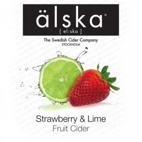 Сидр ALSKA Strawberry & lime fruit