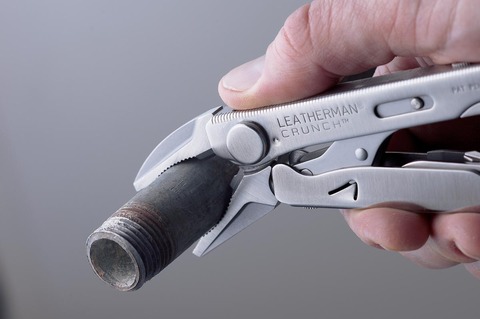 Мультитул Leatherman Crunch, 15 функций, кожаный чехол