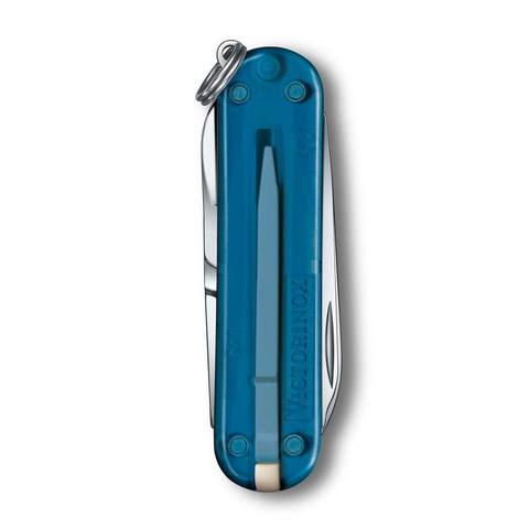 Нож-брелок Victorinox Classic SD Transparent Colors, Sky High (0.6223.T61G)