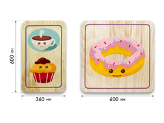 Набор стеновых панелей «Милая еда - Завтрак»