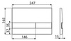 Alcaplast M1728-2 Клавиша смыва для унитаза