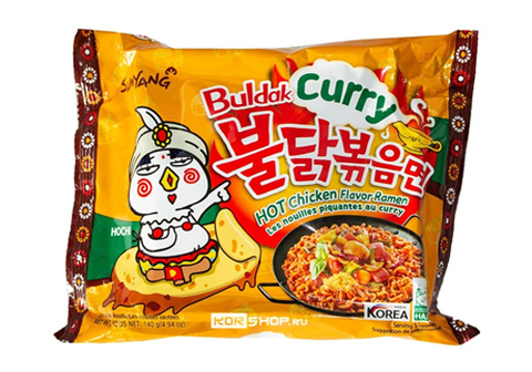 Лапша острая со вкусом курицы и карри, 140г