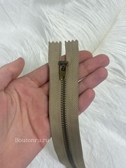 Молния бронзовая серо-бежевая