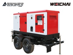 Дизельный генератор Азимут ЭД-80-Т400-2РКМ7 Weichai на шасси в кожухе с автозапуском