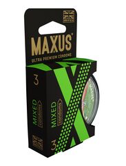 Презервативы в пластиковом кейсе MAXUS AIR Mixed - 3 шт. - 