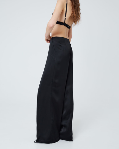 Брюки прямого кроя из вискозы Берберри черный