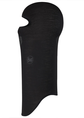 Картинка балаклава Buff balaclava wool Solid Black - 5