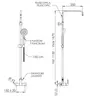 Remer EY37A7SS9SSXV Душевая система с ручным душем и шлангом Energy EY37A7SS9SSXV, сталь (XV), шт