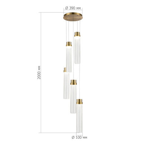 Светильник подвесной ST Luce Champagne SL6236.303.05