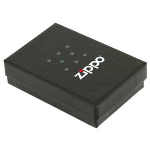 Зажигалка Zippo Armor с покрытием Black Ice, латунь/сталь,чёрная, глянцевая, 36x12x56 мм