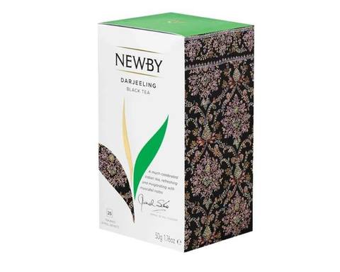 Чай черный в пакетиках Newby Darjeeling, 25 пак/уп