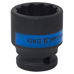 KING TONY (453024M) Головка торцевая ударная двенадцатигранная 1/2", 24 мм