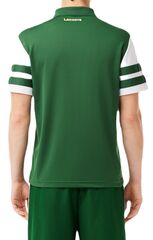 Теннисное поло Lacoste Ultra-Dry Colourblock Tennis Polo Shirt - green/white